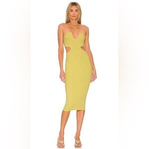 L’Academie Revolve Cutout Halter Maxi Dress
